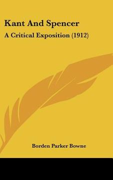 portada kant and spencer: a critical exposition (1912) (en Inglés)