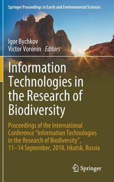 portada Information Technologies in the Research of Biodiversity: Proceedings of the International Conference Information Technologies in the Research of Biod