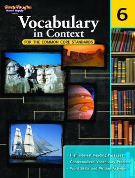 portada vocabulary in context for the common core standards, grade 6 (en Inglés)