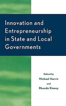 portada innovation and entrepreneurship in state and local government (in English)
