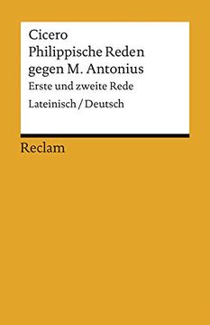 portada Philippische Reden Gegen m. Antonius: Lat. /Dt. Erste und Zweite Rede (en Latin)