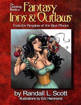 portada The Coloring Book of Fantasy Inns & Outlaws (en Inglés)