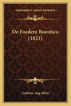 portada de Foedere Boeotico (1821) (in Latin)