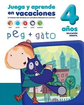 portada CUADERNOS DE VACACIONES 4 AÑOS PEG GATO (in Spanish)