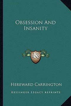 portada obsession and insanity (en Inglés)