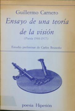 portada Ensayo de una Teoría de la Visión Poesía 1966-1977
