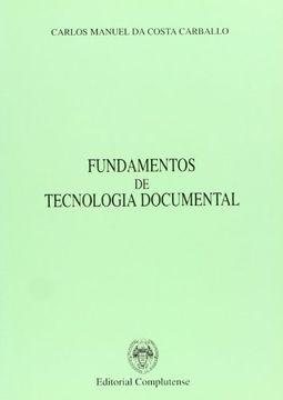 portada Fundamentos de tecnología documental (Biblioteconomía) (in Spanish)