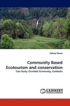 portada community based ecotourism and conservation (en Inglés)