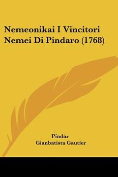 portada nemeonikai i vincitori nemei di pindaro (1768) (en Inglés)