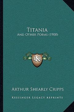 portada titania: and other poems (1900) (en Inglés)