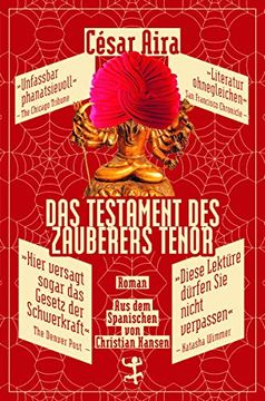 portada Das Testament des Zauberers Tenor (Bibliothek César Aira) (in German)