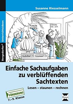 portada Einfache Sachaufgaben zu Verblüffenden Sachtexten: Lesen, Staunen, Rechnen, Klasse 7. - 9. Förderschule (en Alemán)