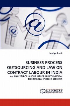 portada business process outsourcing and law on contract labour in india (en Inglés)