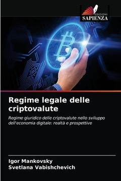 portada Regime legale delle criptovalute (en Italiano)