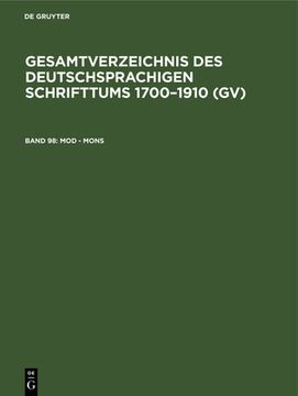 portada Mod - Mons (German Edition) [Hardcover ] (en Alemán)