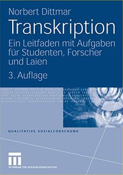 portada Transkription: Ein Leitfaden mit Aufgaben für Studenten, Forscher und Laien (en Alemán)