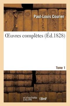 portada Oeuvres Complètes Tome 1 (en Francés)