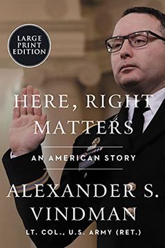 portada Here, Right Matters: An American Story (en Inglés)