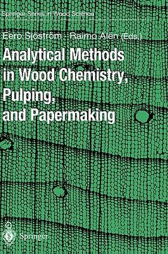portada analytical methods in wood chemistry, pulping and papermaking (en Inglés)