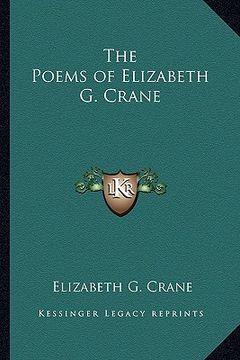 portada the poems of elizabeth g. crane (en Inglés)