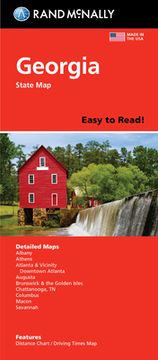 portada Rand McNally Easy to Read Folded Map: Georgia State Map
