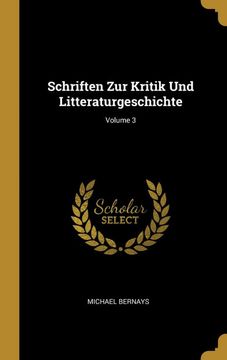 portada Schriften zur Kritik und Litteraturgeschichte; Volume 3 (in German)