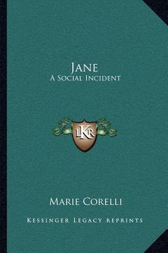 portada jane: a social incident (in English)