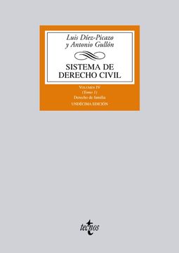 portada Sistema de Derecho Civil: Volumen iv (Tomo 1) Derecho de Familia: 4 (Derecho - Biblioteca Universitaria de Editorial Tecnos) (in Spanish)