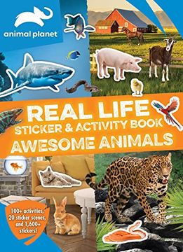portada Animal Planet: Real Life Sticker and Activity Book: Awesome Animals (en Inglés)