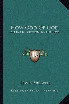 portada how odd of god: an introduction to the jews