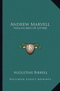 portada andrew marvell: english men of letters (in English)