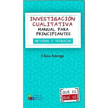portada Investigación cualitativa. Manual para principiantes. Métodos y técnicas