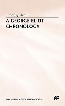 portada A George Eliot Chronology (en Inglés)
