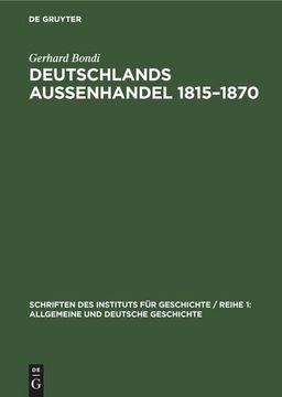 portada Deutschlands Aussenhandel 1815-1870 (en Alemán)