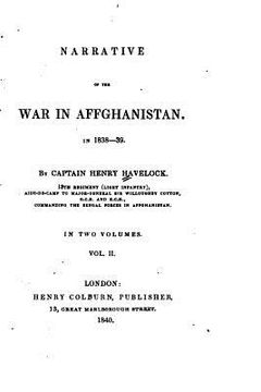 portada Narrative of the War in Affghanistan in 1838-39 (in English)