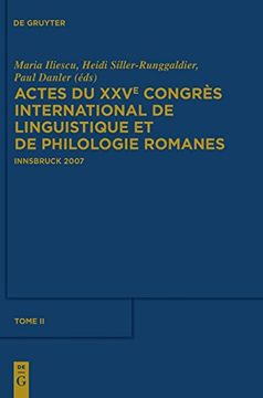 portada Actes du Xxve Congrès International de Linguistique et de Philologie Romanes, Tome ii: 2 (en Francés)