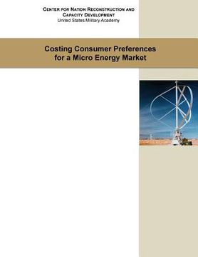 portada Costing Consumer Preference for a Micro Energy Market (en Inglés)