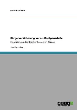 portada Bürgerversicherung versus Kopfpauschale