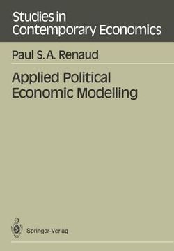 portada applied political economic modelling (in English)