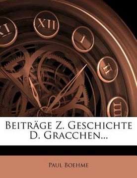 portada Beiträge Z. Geschichte D. Gracchen... (en Alemán)