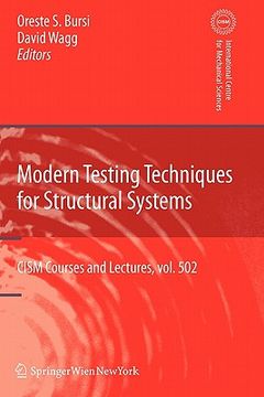 portada modern testing techniques for structural systems: dynamics and control (en Inglés)