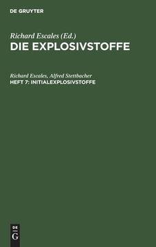 portada Initialexplosivstoffe (German Edition) [Hardcover ] (en Alemán)
