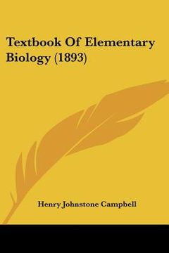 portada textbook of elementary biology (1893) (in English)