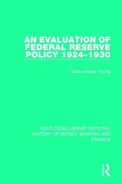 portada An Evaluation of Federal Reserve Policy 1924-1930 (en Inglés)