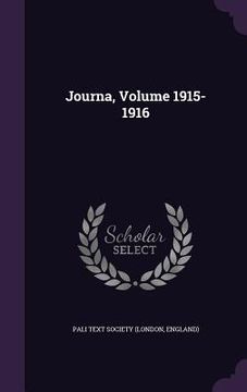 portada Journa, Volume 1915-1916 (en Inglés)