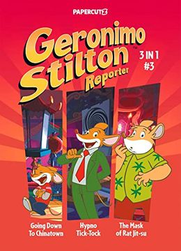 portada Geronimo Stilton Reporter 3 in 1 Vol. 3 (3) (Geronimo Stilton Reporter Graphic Novels) (en Inglés)