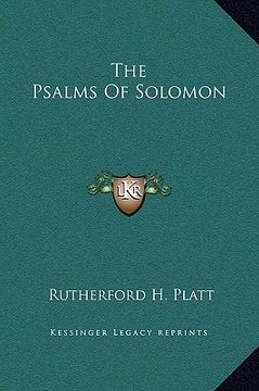 portada the psalms of solomon (en Inglés)