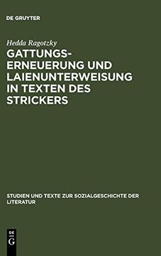 portada Gattungserneuerung und Laienunterweisung in Texten des Strickers (en Alemán)