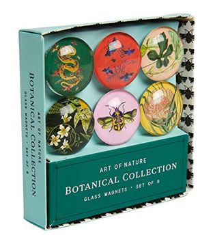 portada Art of Nature: Botanical Glass Magnet set (Set of 6) (Botanical Collection) 