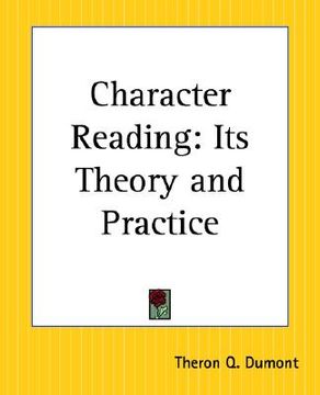 portada character reading: its theory and practice (en Inglés)